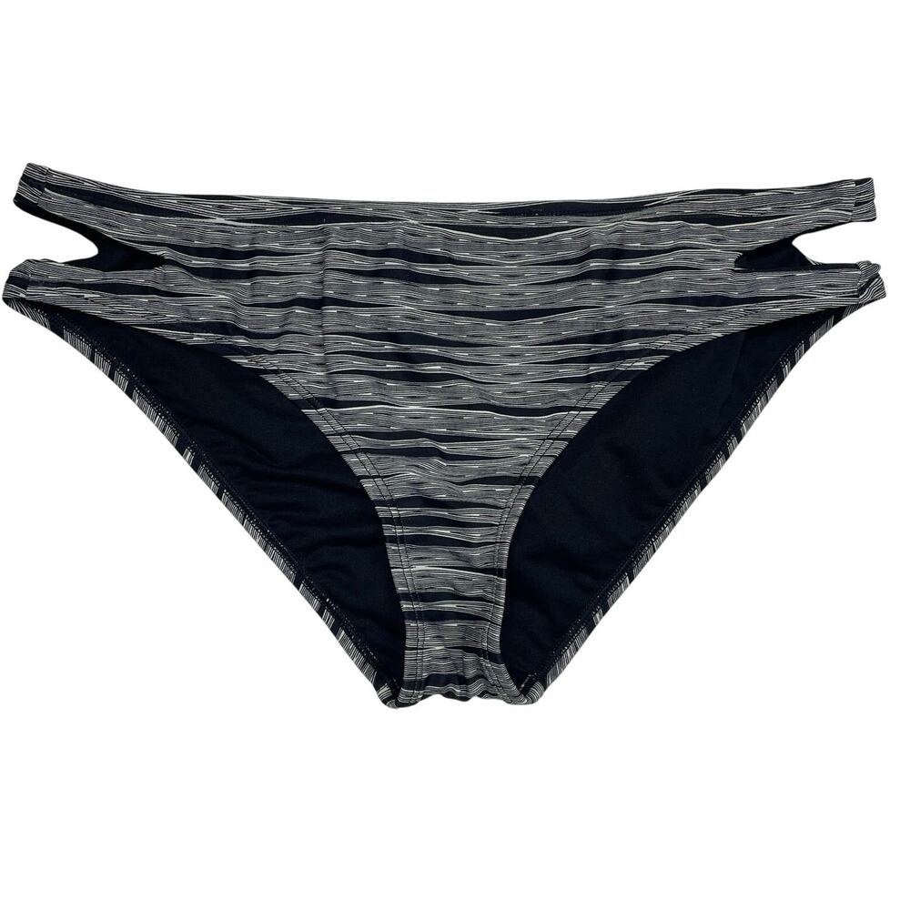 EUC - Athleta Striped Cut-Out Hipster Bikini Bottom